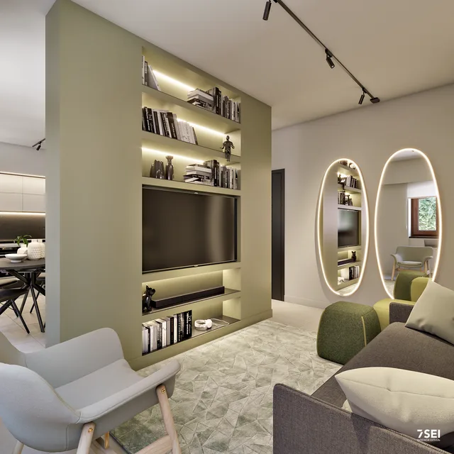 Monolocale Azuni C — Scena Letto Chiuso