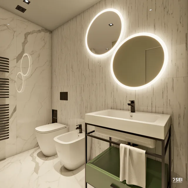 Monolocale Azuni C — Scena Bagno