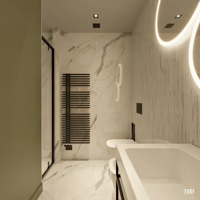 Monolocale Azuni C — Scena Bagno