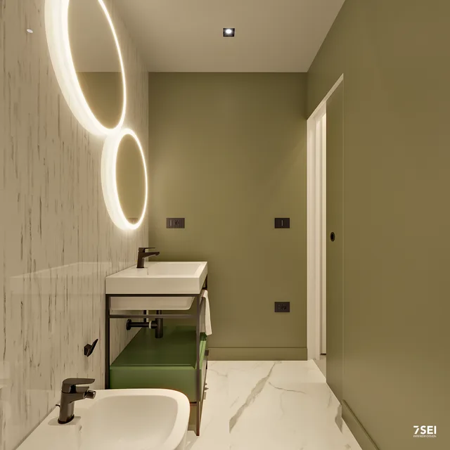 Monolocale Azuni C — Scena Bagno